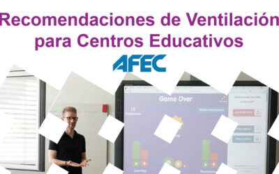 RECOMENDACIONES DE VENTILACIÓN PARA CENTROS EDUCATIVOS